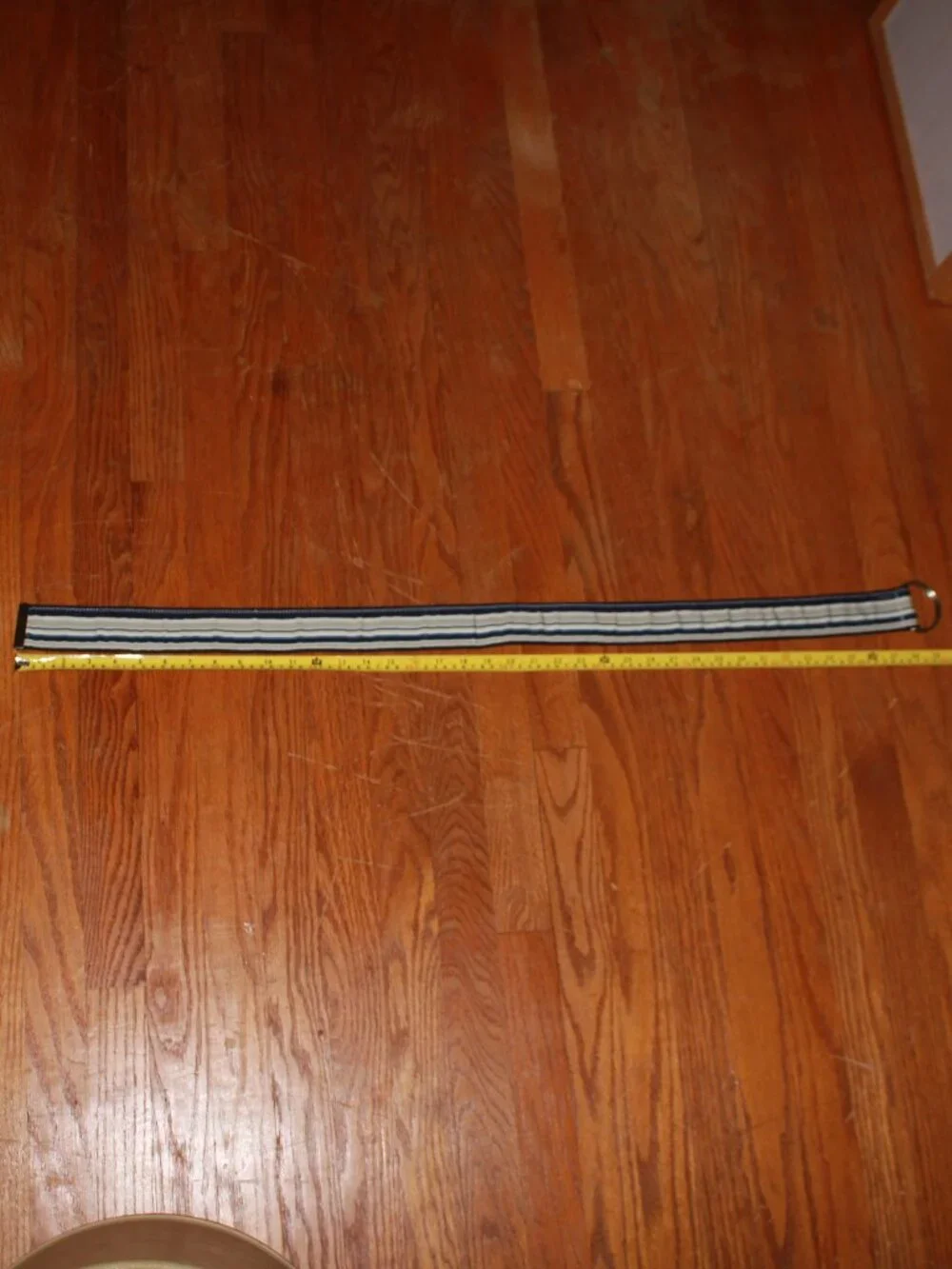 Unknown Brand Striped Fabric Belt